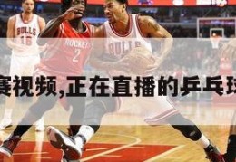 乒乓球比赛视频,正在直播的乒乓球比赛视频