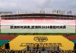 欧洲杯时间表,欧洲杯2024赛程时间表