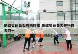 伦敦奥运会奖牌榜排名,伦敦奥运会奖牌榜排名前十