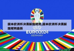 国米欧洲杯决赛解围规则,国米欧洲杯决赛解围规则最新