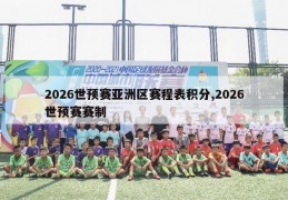 2026世预赛亚洲区赛程表积分,2026世预赛赛制